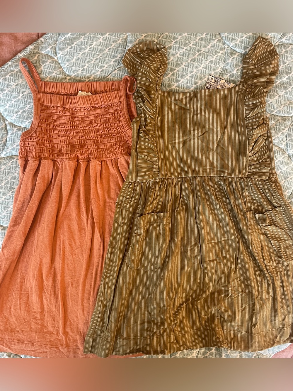 Kate Quinn 2-dress sleeveless bamboo dresses, size 4T